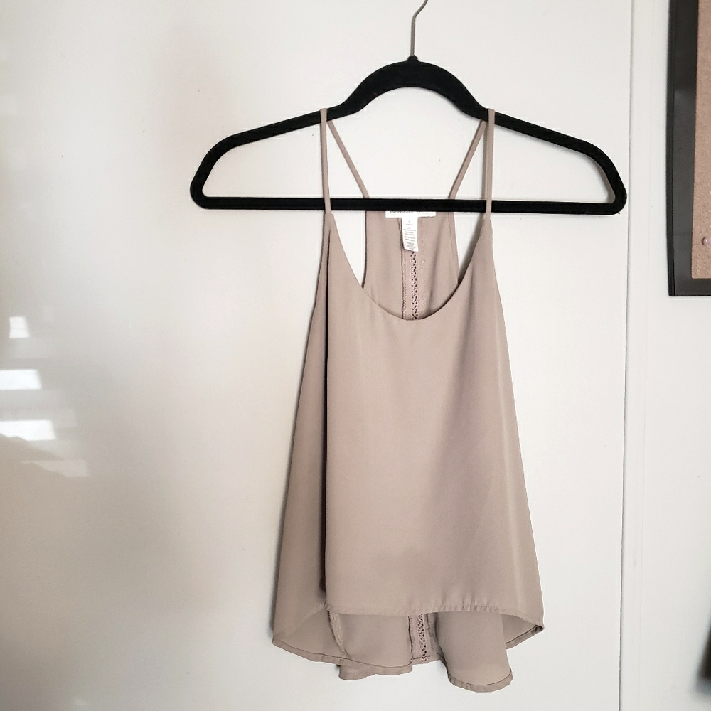 Hi-lo cropped tank